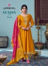 Gunjan Vol 3 By Rangoon Silk Embroidery Anarkali Kurtis Set Suppliers In India