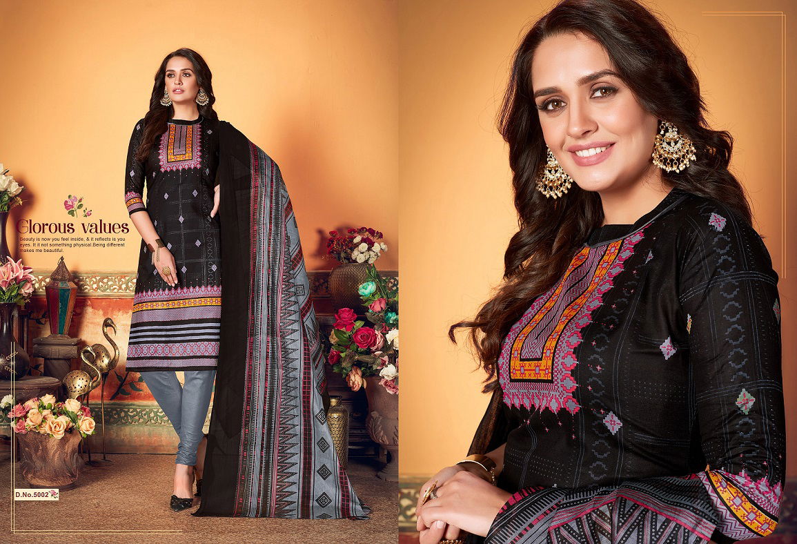 JS Priyalaxmi 5 Latest Collection Of Designer Printed Pure Cotton Dress Material 