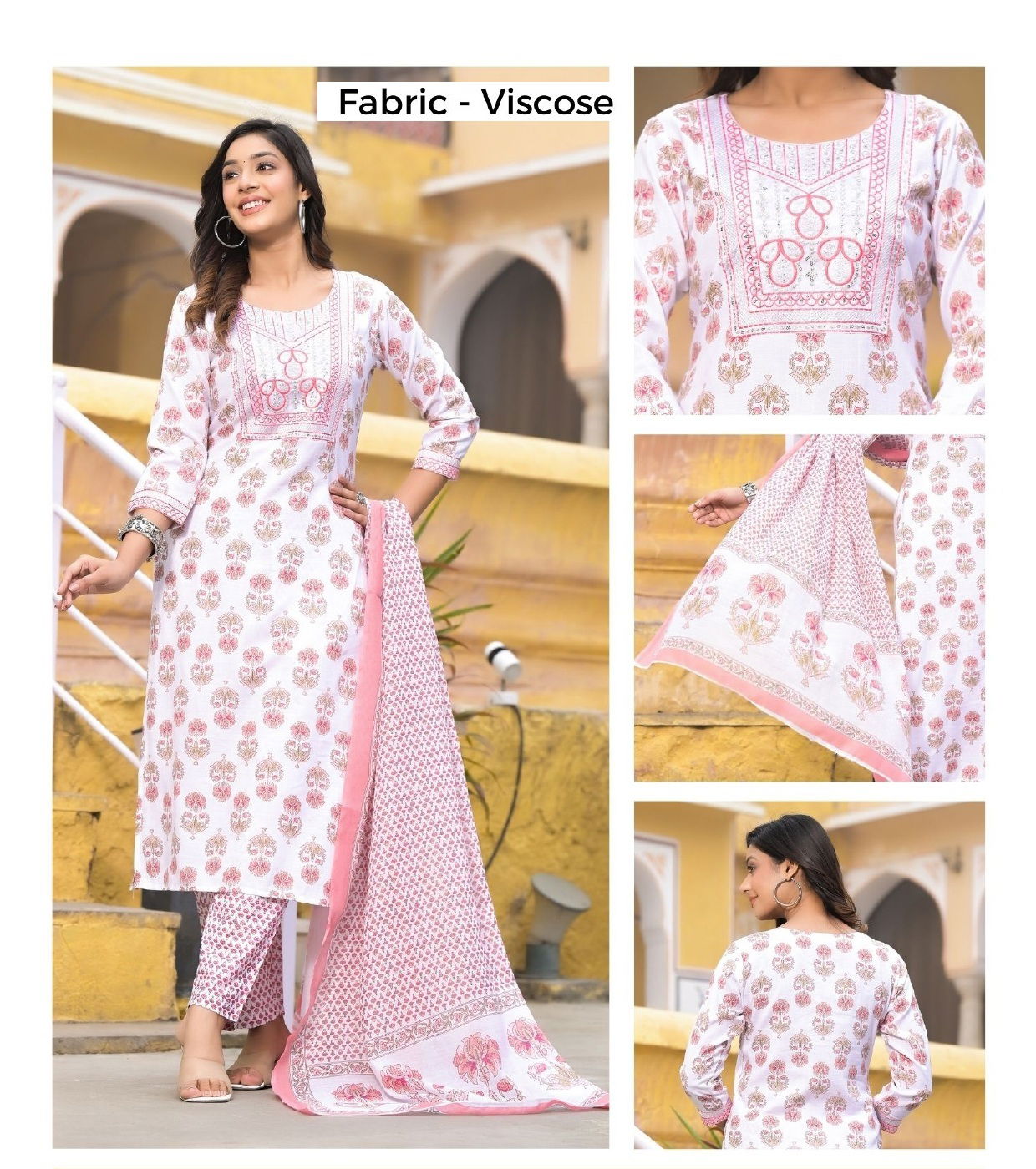 Av Designer Straight Cut Kurti With Bottom Dupatta Wholesale In India