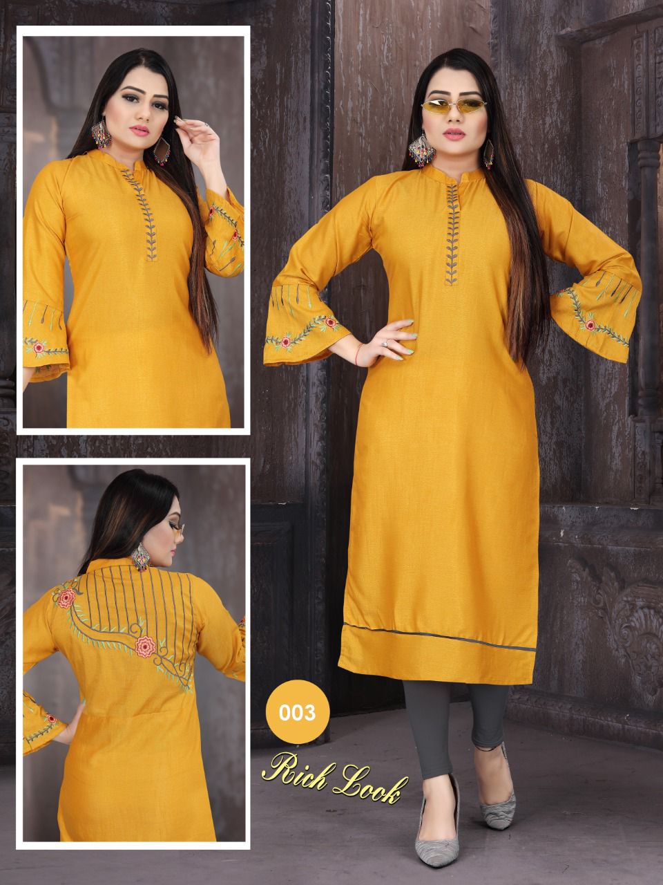 Aagya Rich Look Regular Wear Rayon Designer Kurti Collection