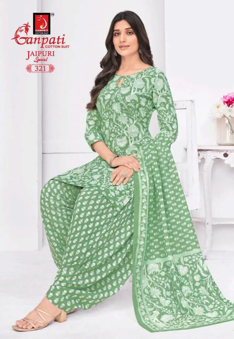Jaipuri Special Patiyala Vol 15 By Ganpati Fancy Cotton Dress Material Wholesale Online