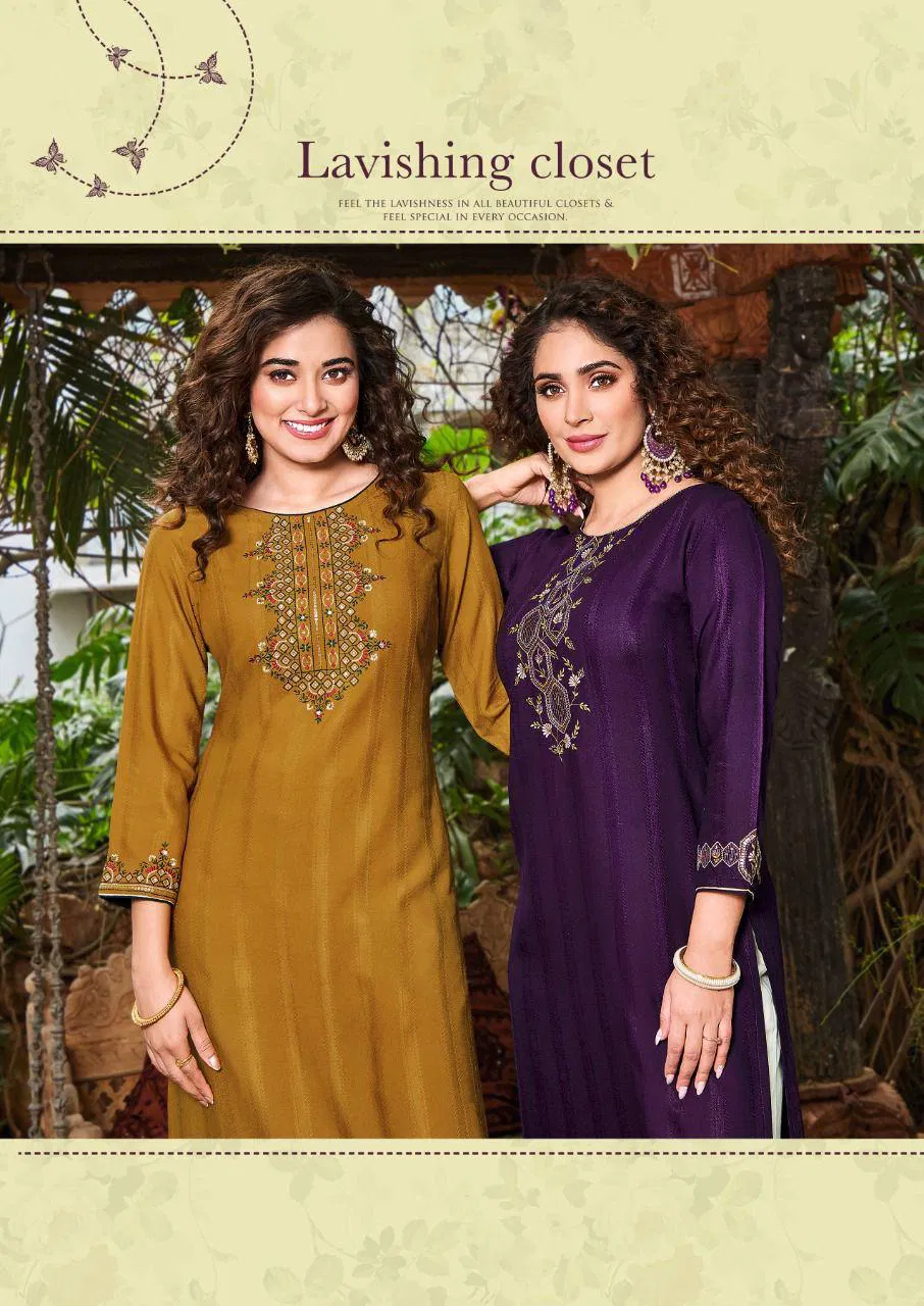 Ladies Flavour Saanvi 3 New Designer Fancy Party Wear Kurti With Bottom Collection