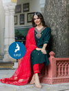 Natasha By Kaya Roman Silk Kurti With Bottom Dupatta Orders In India