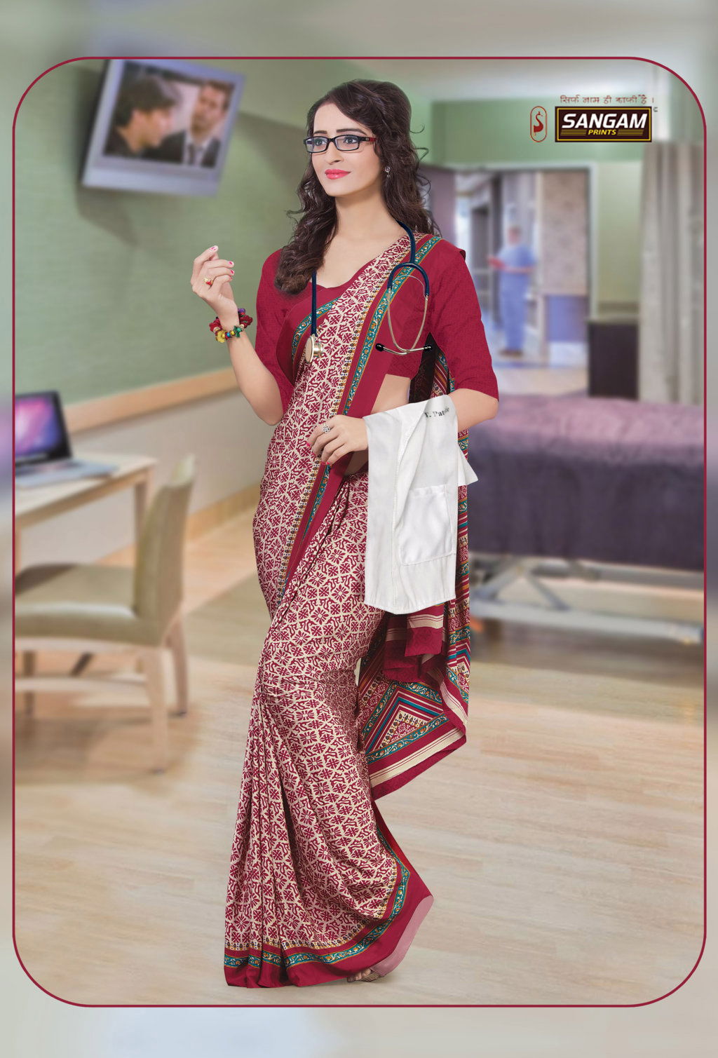 Sangam Kimora vol 1 Printed Uniform Latest Exclusive Pure Linen Casual Wear Saree Collection