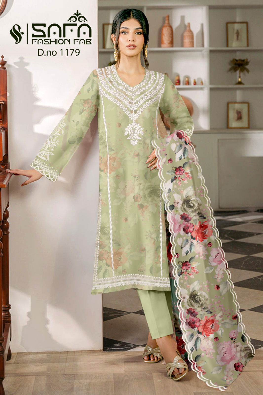 Safa Fashion Fab Dn 1179 Kurti Bottom With Dupatta Wholesale Online