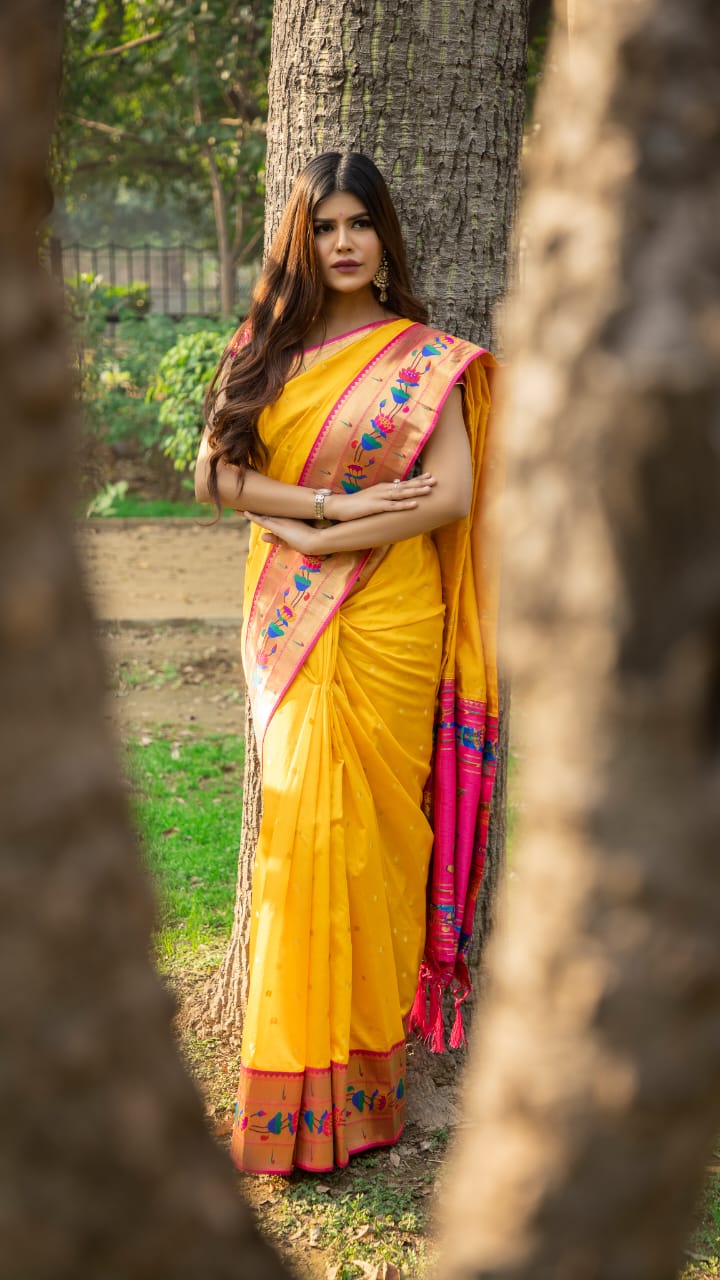 Rajyog Pathani Latest Collection fancy Festive Wear Heavy Soft Silk Saree 
