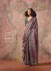 Khoj By Rajtex Ajrakh Print Satin Georgette Online Uniform Wear Saree Wholesale