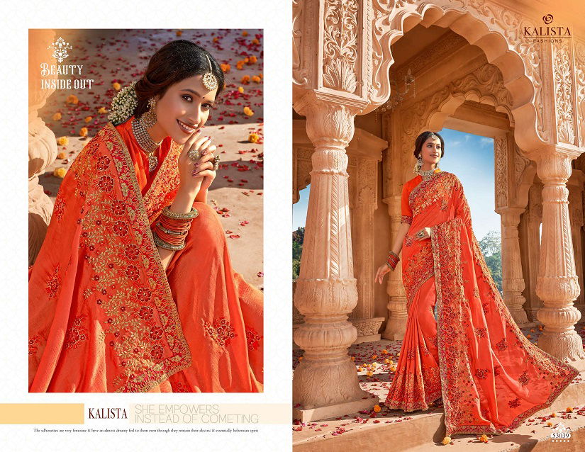 Kalista Style 5 Latest Designer Party Wear Wedding Silk Saree Collection 