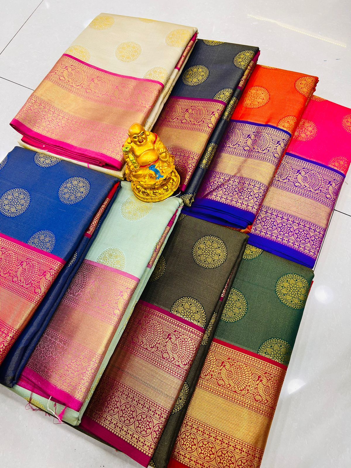MS New Gola Tissue Kanchipuram Silk Designer Sarees Catalog
