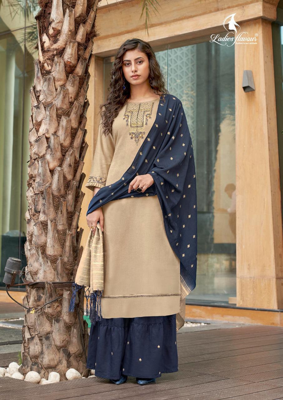 Ladies Flavour Ruhana 1 Festive Wear Maslin With Embroidery With Heavy Khatli Work Ready Made Collection

