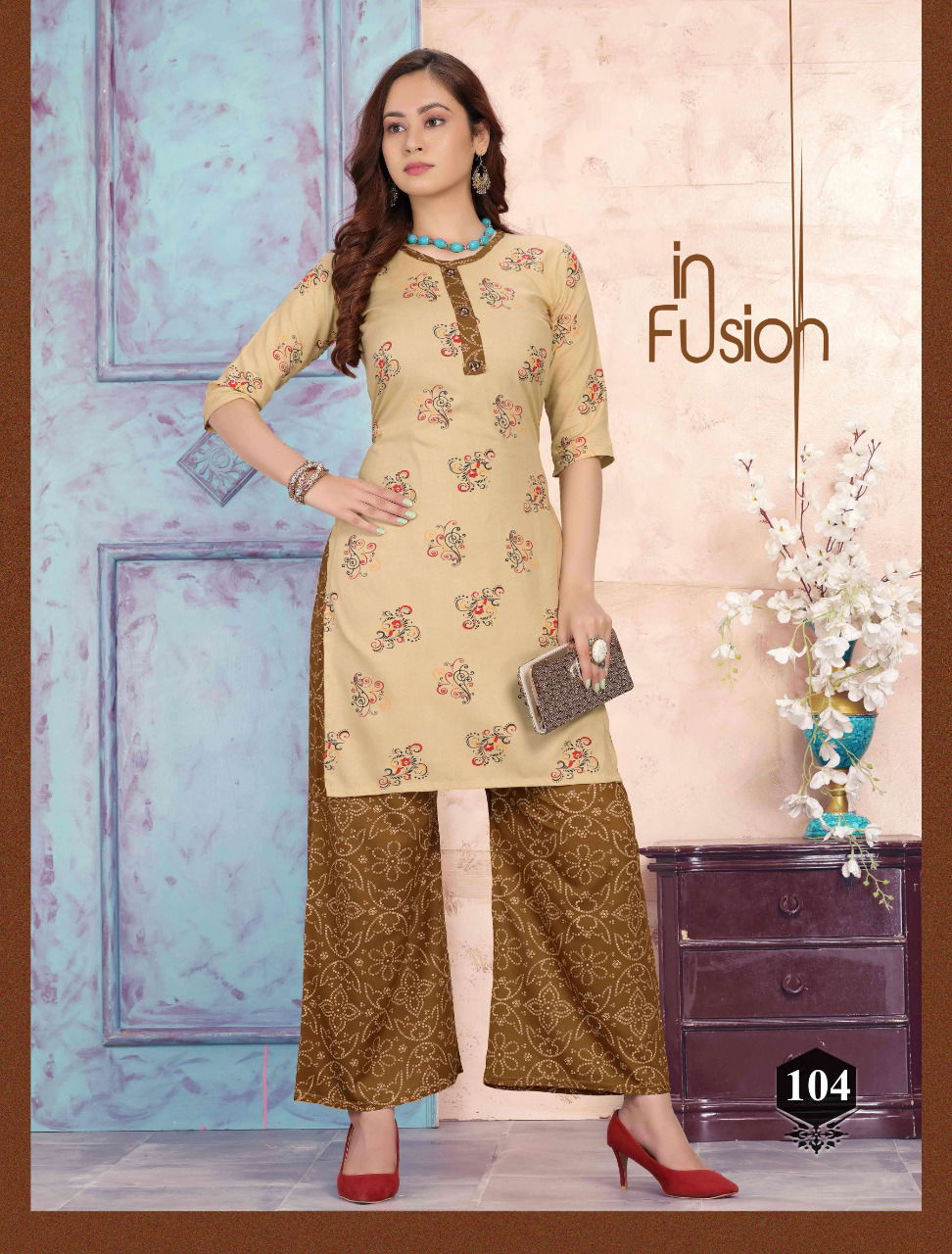 Prinal Rosy Latest Fancy Designer Casual Wear Rayon Printed Kurtis With Bottom Collection
