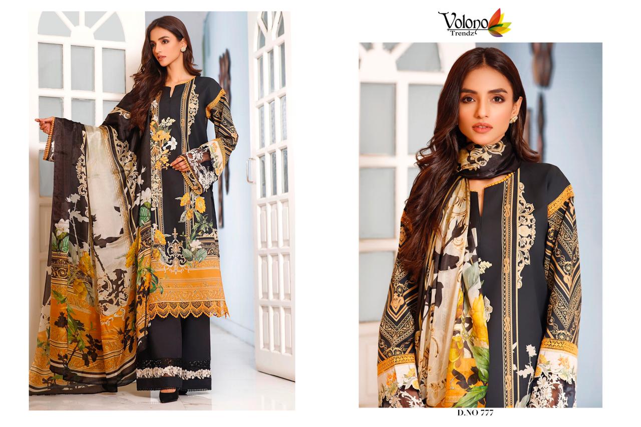 Volono Firdous 11 Latest Fancy Casual Wear Pure Cotton Pakistani Salwar Kameez Collection
