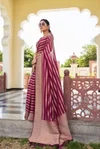 Afs Vritika Pure Georgette Banarasi Zari Leheriya Saree