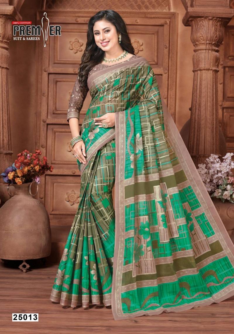Premier Suncity Vol 25 Printed Cotton Fancy Saree Wholesale Clothing Distributors In India