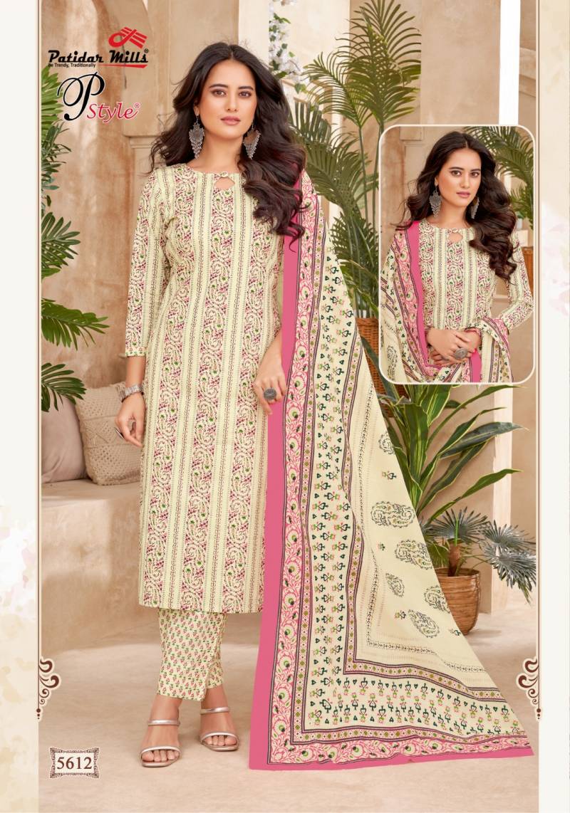 Patidar P Style Vol 56 Cotton Printed Dress Material Wholesale Market In Surat With Price