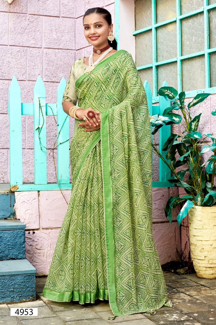 Vinamra By 5D Designer Cotton Printed Sarees Catalog