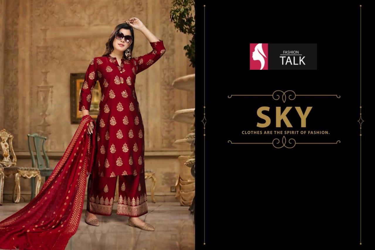 Ft Sky Rayon Latest Designer Fancy Festive Wear Printed Rayon Ready Made Collection
