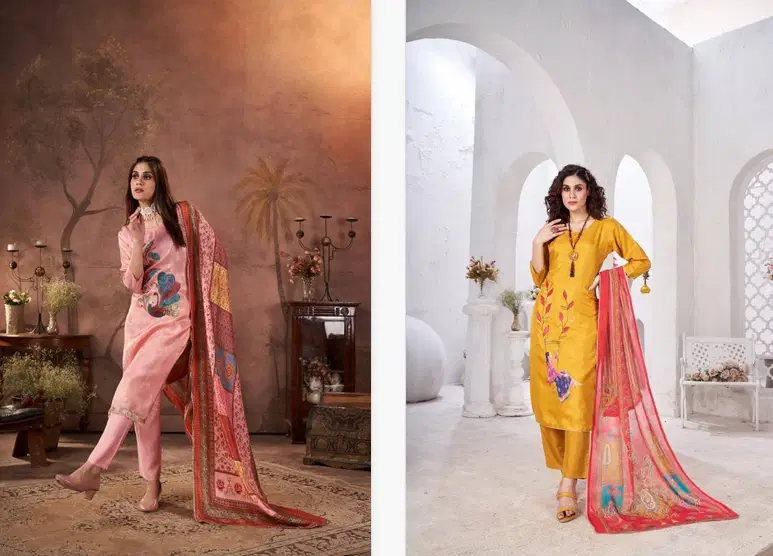 Tanyaa P 395 Maslin Printed Readymade Suits Wholesale In India