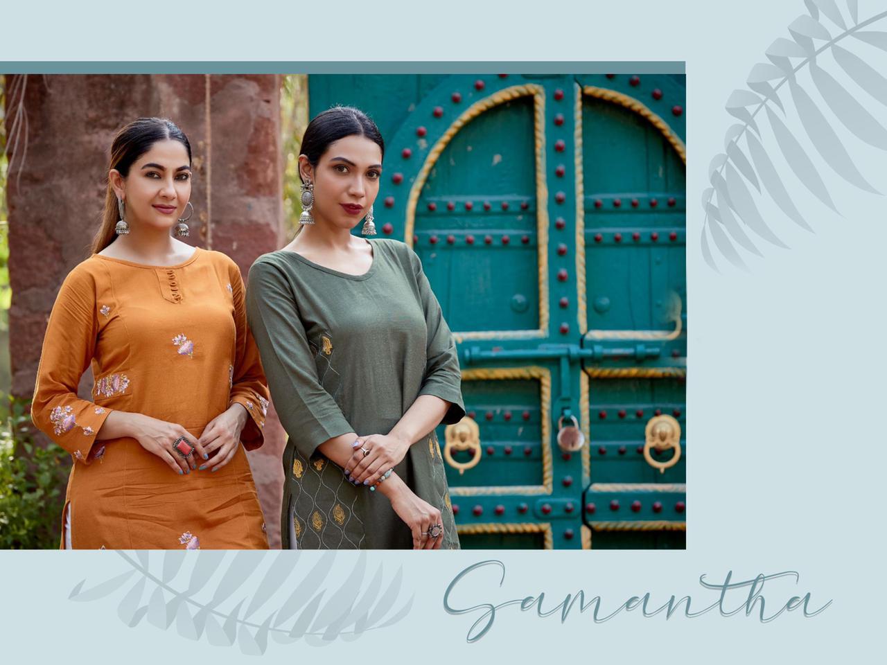 Samantha 01 New Designer Ethnic Wear Cotton Latest Kurti Collection