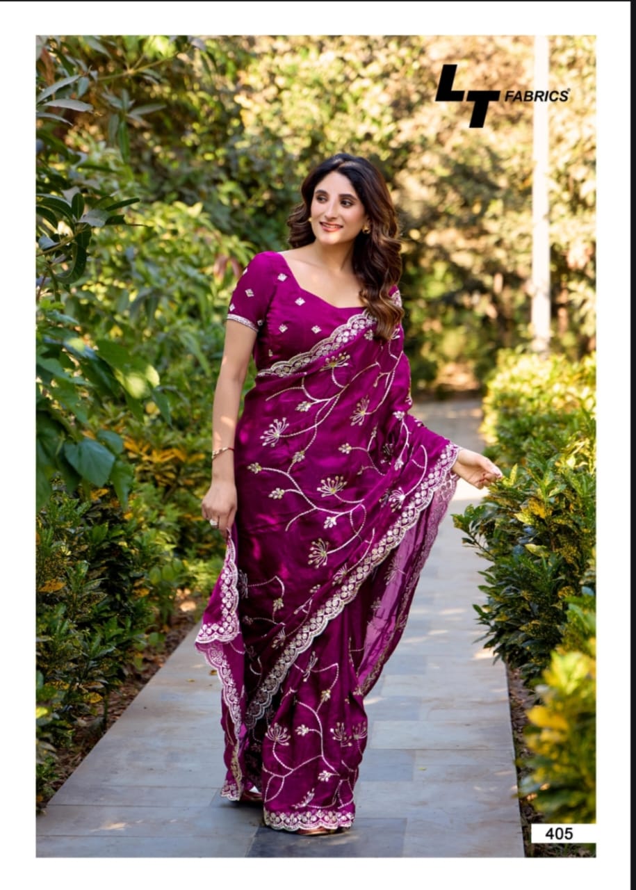 Lightning Vol 4 By LT Nc Malai Silk Designer Saree Suppliers In India