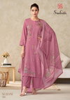 Suhani By Sudriti Talian Satin Printed Handwork Dress Material Exporters In India
