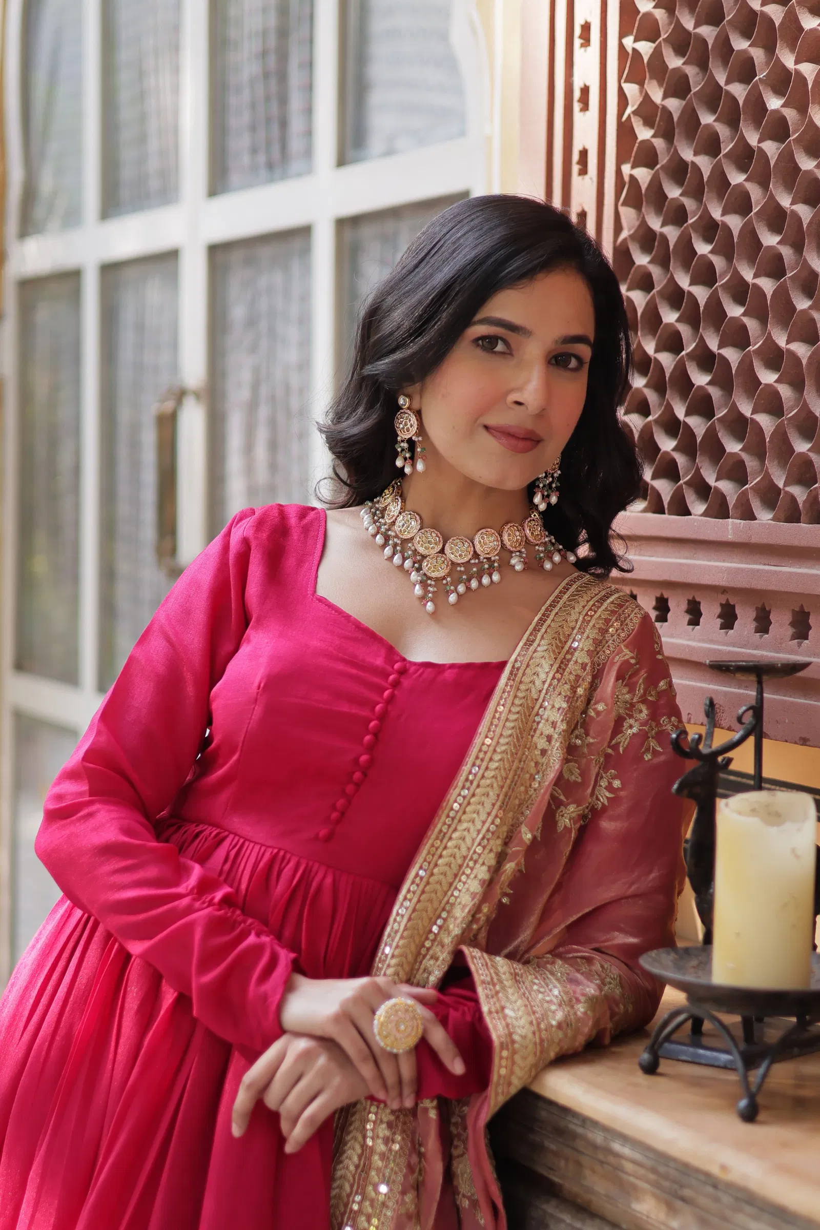 KA 1140 Shimmer Embroidery Designer Gown With Dupatta Exporters In India