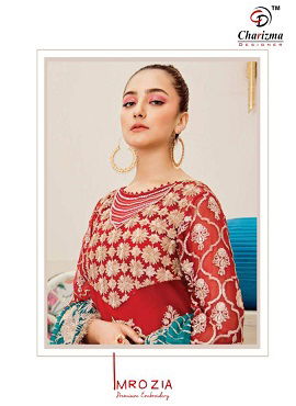 Charizma Imrozia Latest Pakistani Salwar Suit Collection With Heavy Embroidery Work 