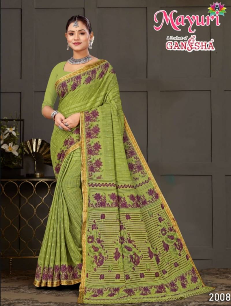 Mayuri Vol 2 By Ganesha Cotton Printed Casual Wear Saree Wholesale Market In Surat