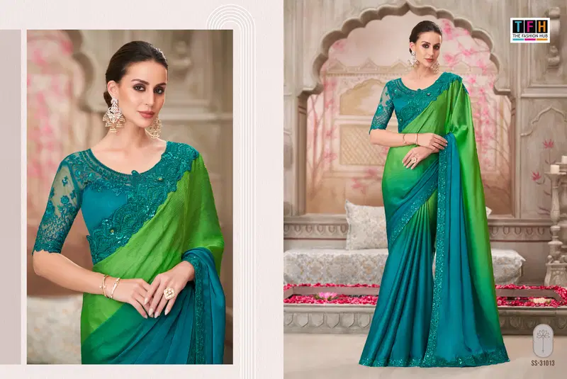 Silver Screen 21 Edition By Tfh Wholesale Party Wear Saree Suppliers In Mumbai
