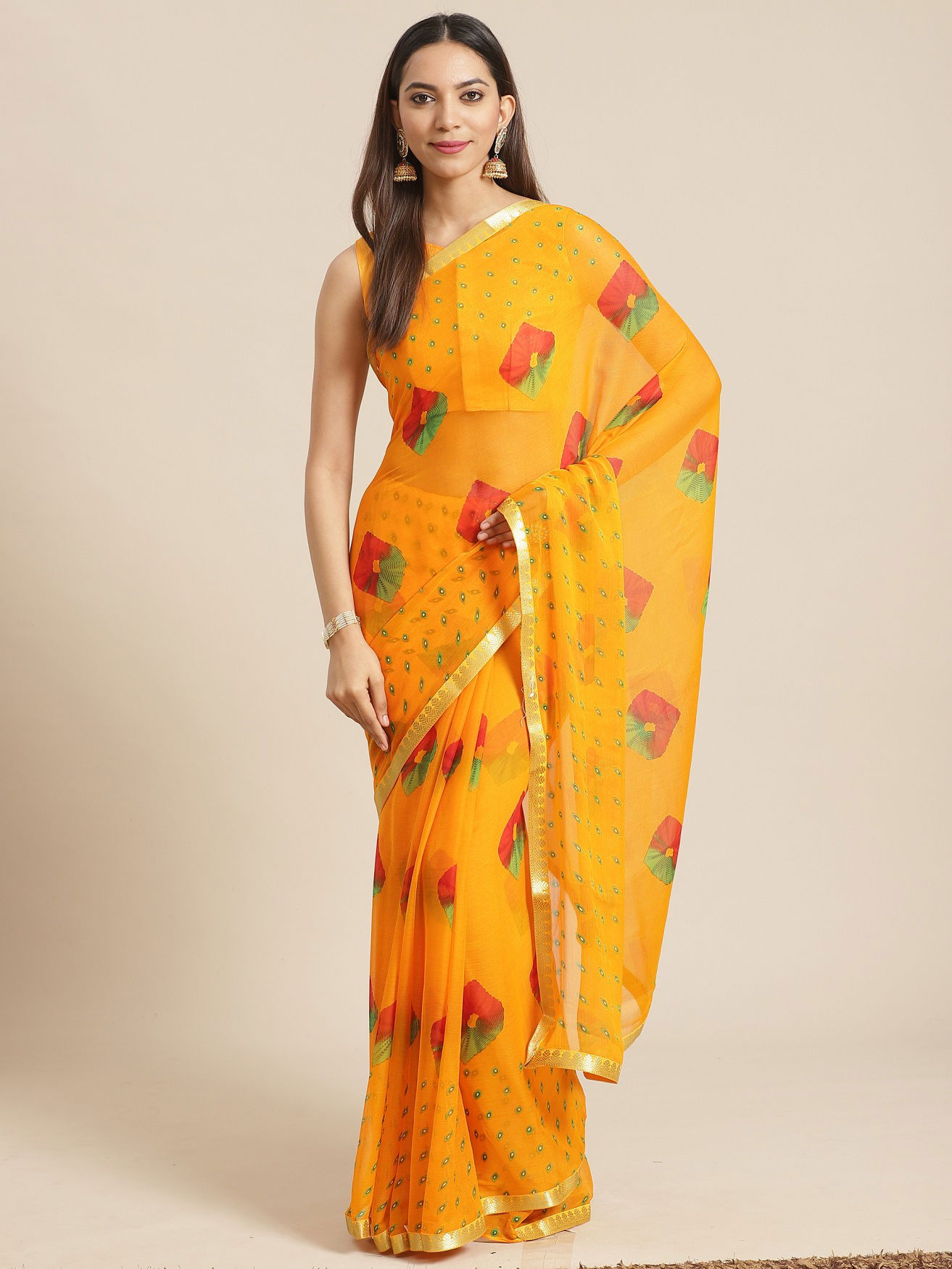 Queen 6 Latest Fancy Casual Daily Wear Chiffon Printed Sarees Collection
