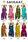 Saugaat Vol 1 By Passion Tree Mal Chanderi Kurti With Bottom Dupatta 