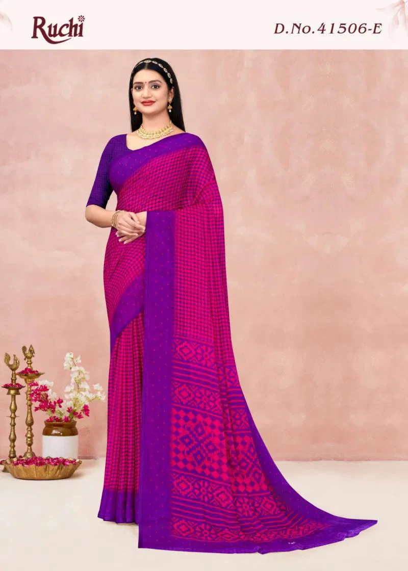 Star Chiffon Lehriya Vol 6 By Ruchi Printed Chiffon Saree
Wholesalers In Delhi