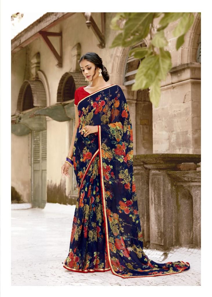 Kashvi Inayat 3 Latest Fancy Designer Chiffon Regular Casual Wear Printed Sarees Collection
