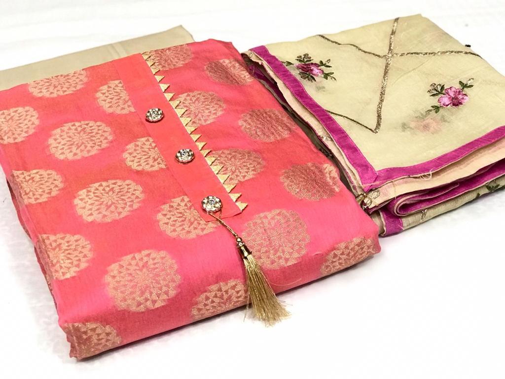 Rnx Modal Jacquard 1 Latest Fancy Casual Regular Wear Designer Dress Material Collection
