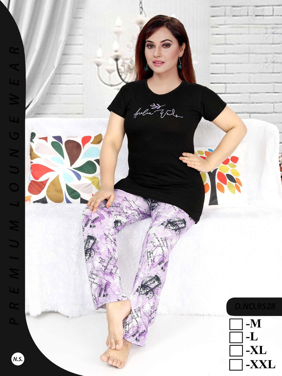 Medium Range 875 Hosiery Designer Night Wear Collection