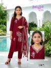 Baby Doll Kids Vol 5 Roman Silk Sequence Work Kurti Set