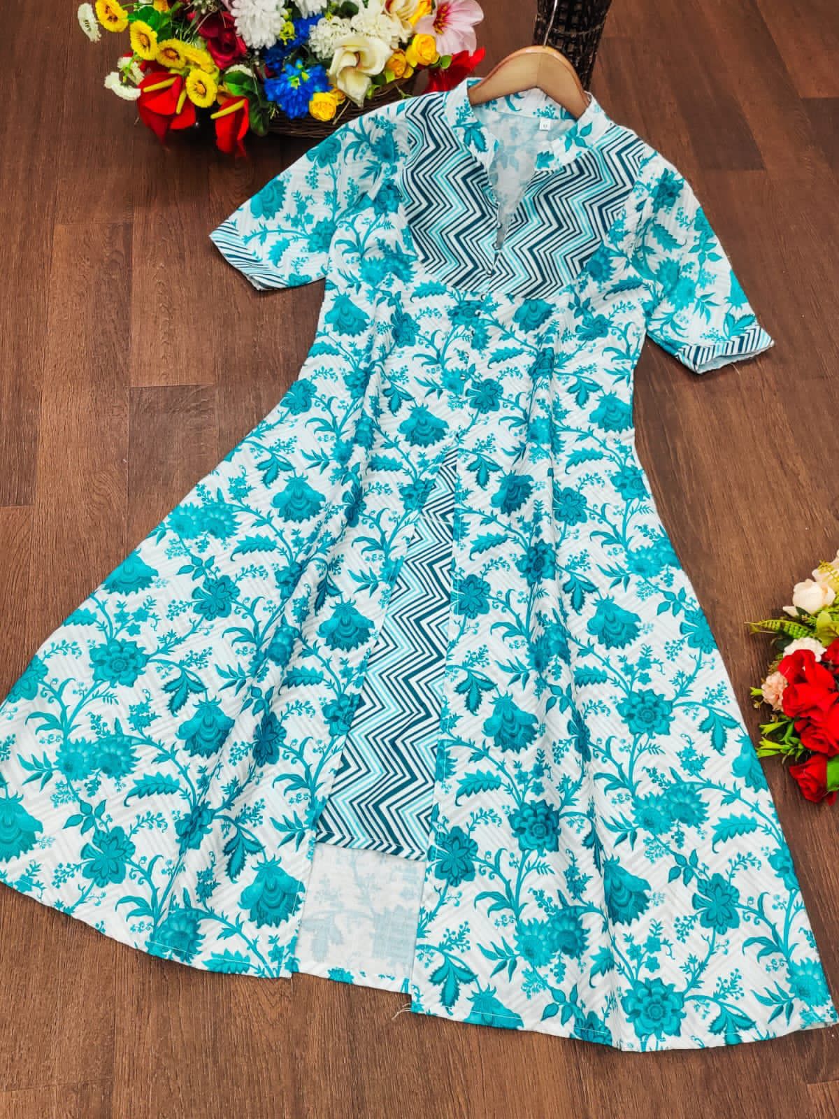 FG Printed Cotton Designer Kurtis Catalog