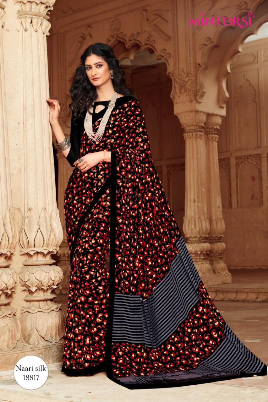 MINTORSI Exclusive Satin Collection Japan Silk Designer Daily Wear Saree Collrctions