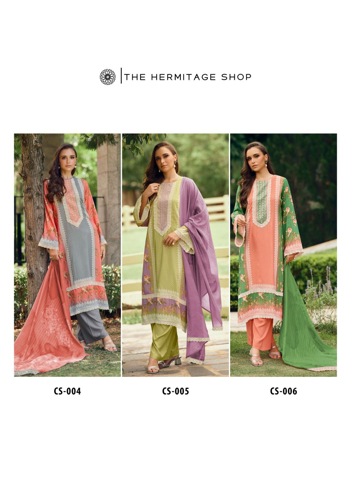 Cross Stitch By The Hermitage Shop Lawn Cotton Dress Material Exporters In India