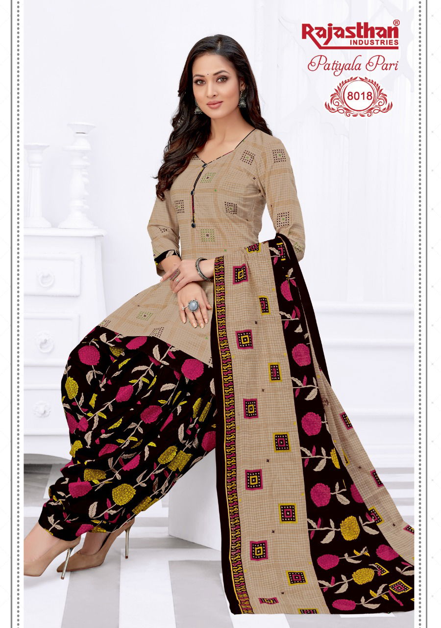 Rj Patiyala Pari 8 Latest Fancy Casual Wear Cotton Print Top Bottom And Dupatta Readymade Collection