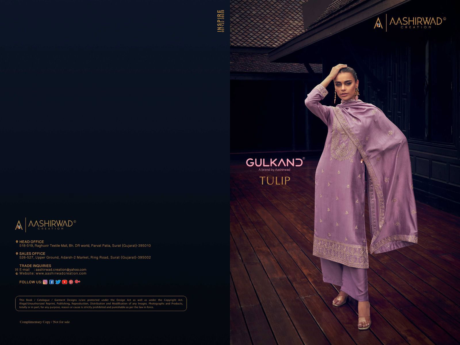 Tulip By Aashirwad Heavy Designer Salwar Suits Catalog