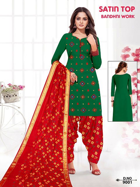 Satin Bandhej Work Latest Fancy Casual Regular Wear Printed Cotton Collection
