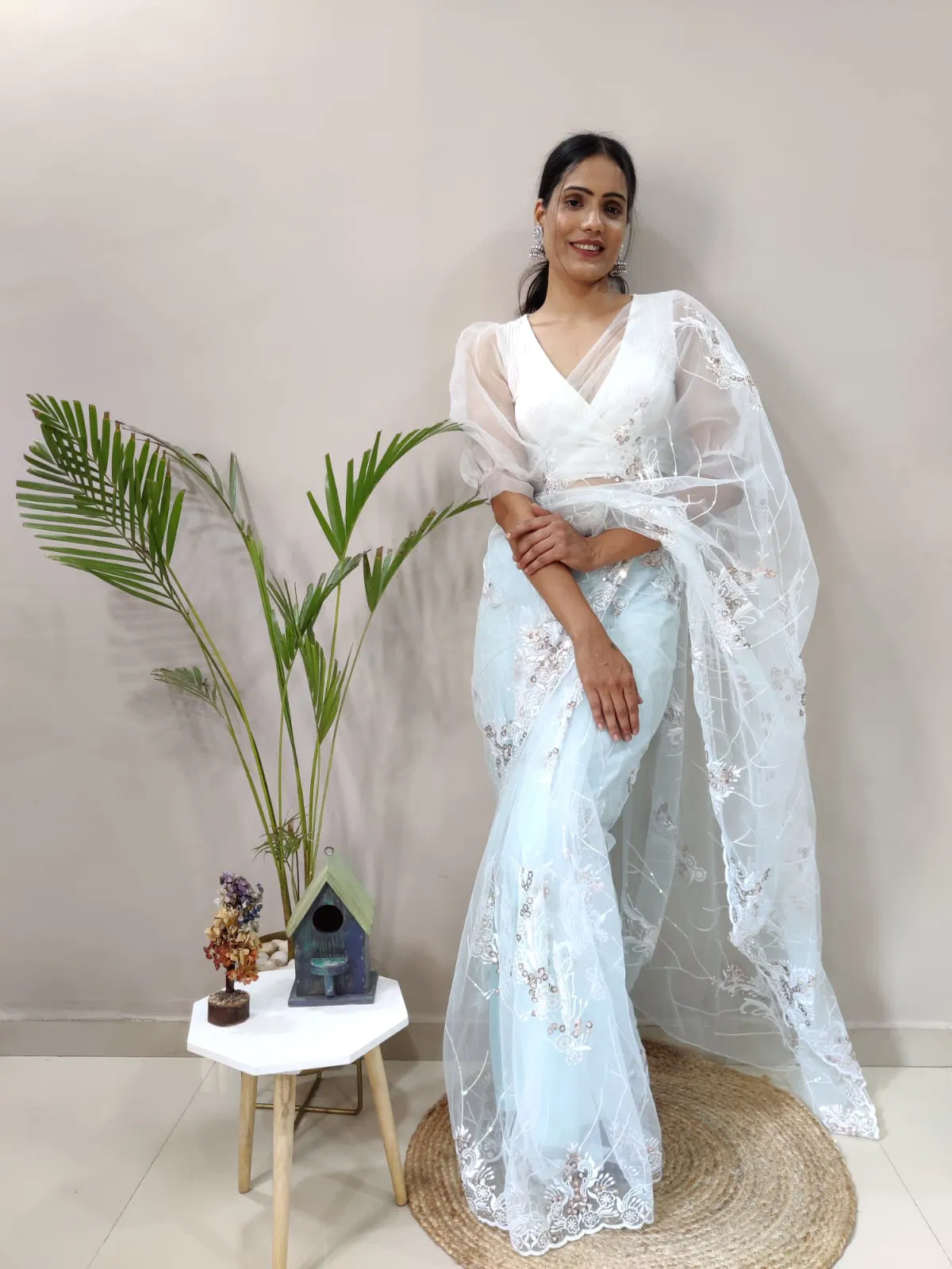 Rainbow Heavy Butterfly net Party Wear Sarees Catalog