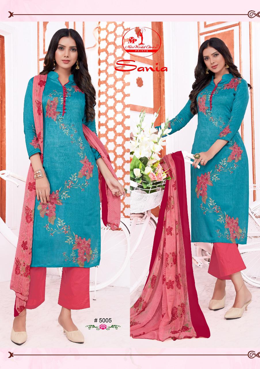 Miss World Choice Sania 5 Latest Fancy Regular Wear Printed Cotton Collection