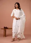 Naisha K 66 Cotton Slub Embroidery Kurti With Bottom Dupatta Wholesalers In Surat