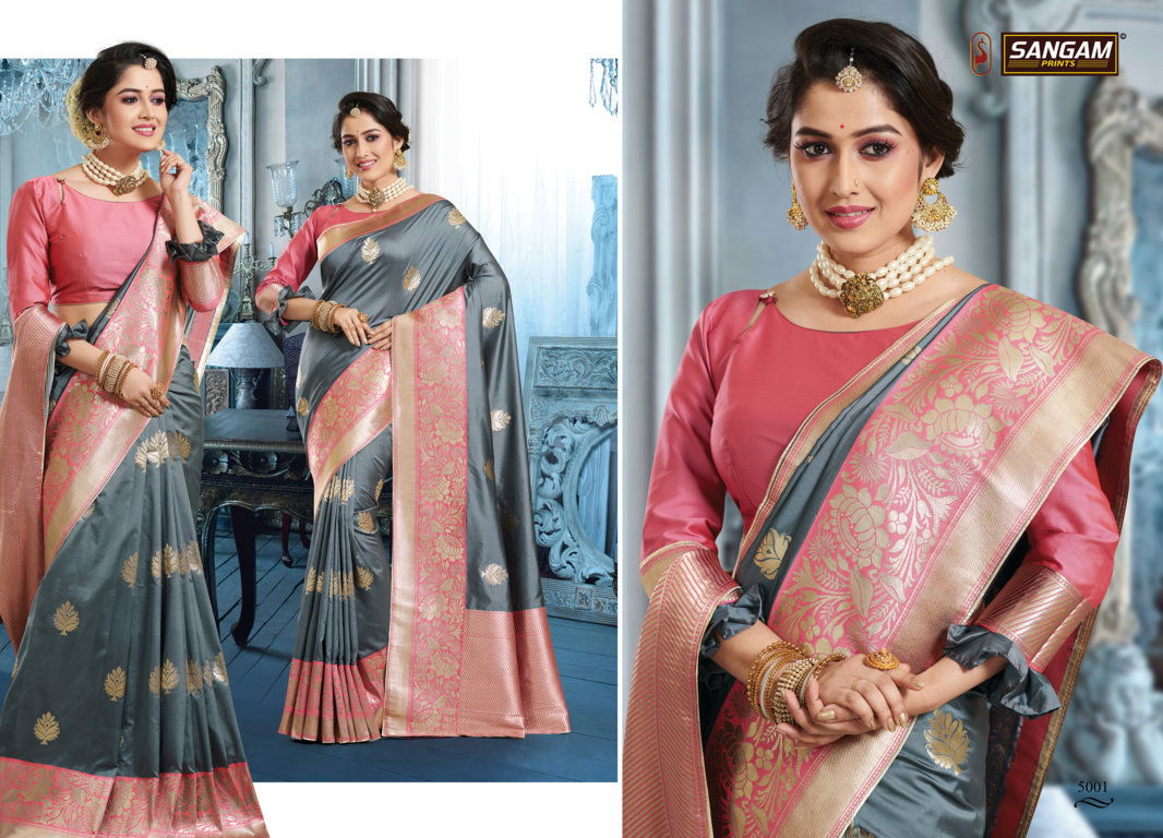 Sangam Kanchana Latest Wedding Wear Pure Banarasi Silk Sarees Collection
