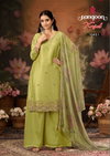 Kajal By Rangoon N.C Moss Kurti With Bottom Dupatta Wholesale Online