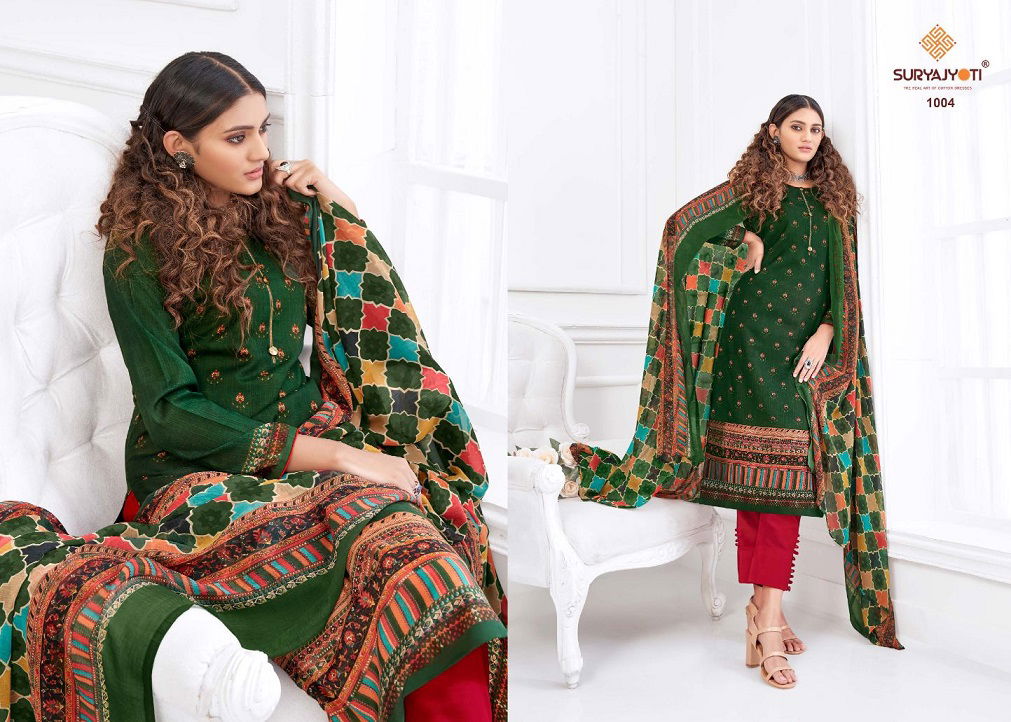 Suryajyoti Pakhee 1 Casual Daily Wear Cotton Designer Dress Material Collection