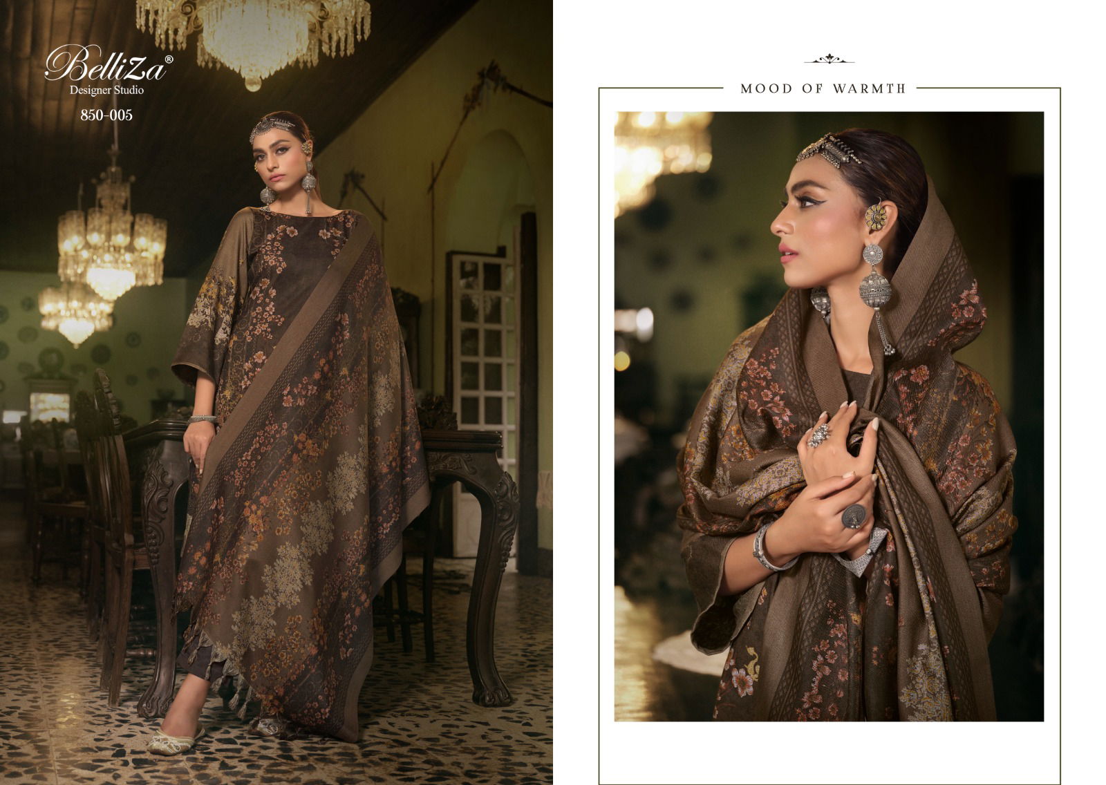 Qurbat By Belliza Pure Winter Wear Dress Material Catalog