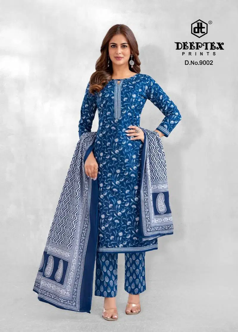 Aaliza Vol 9 By Deeptex Cotton Printed Fancy Dress Material Suppliers In India
